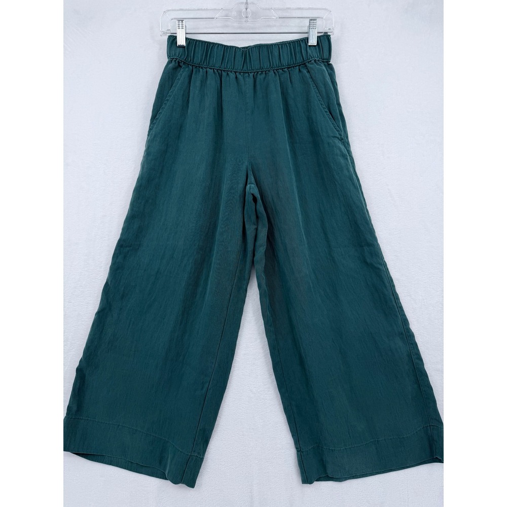 Calypso St Barth Teal Green Wide Leg Pants Womens Small Minimalist Boho Flowy